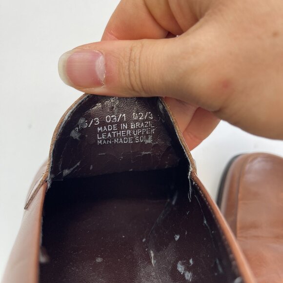 Franco Sarto Shoes Womens 7M Bocca Casual Loafers Comfort Brown Leather Slip On - Picture 14 of 16